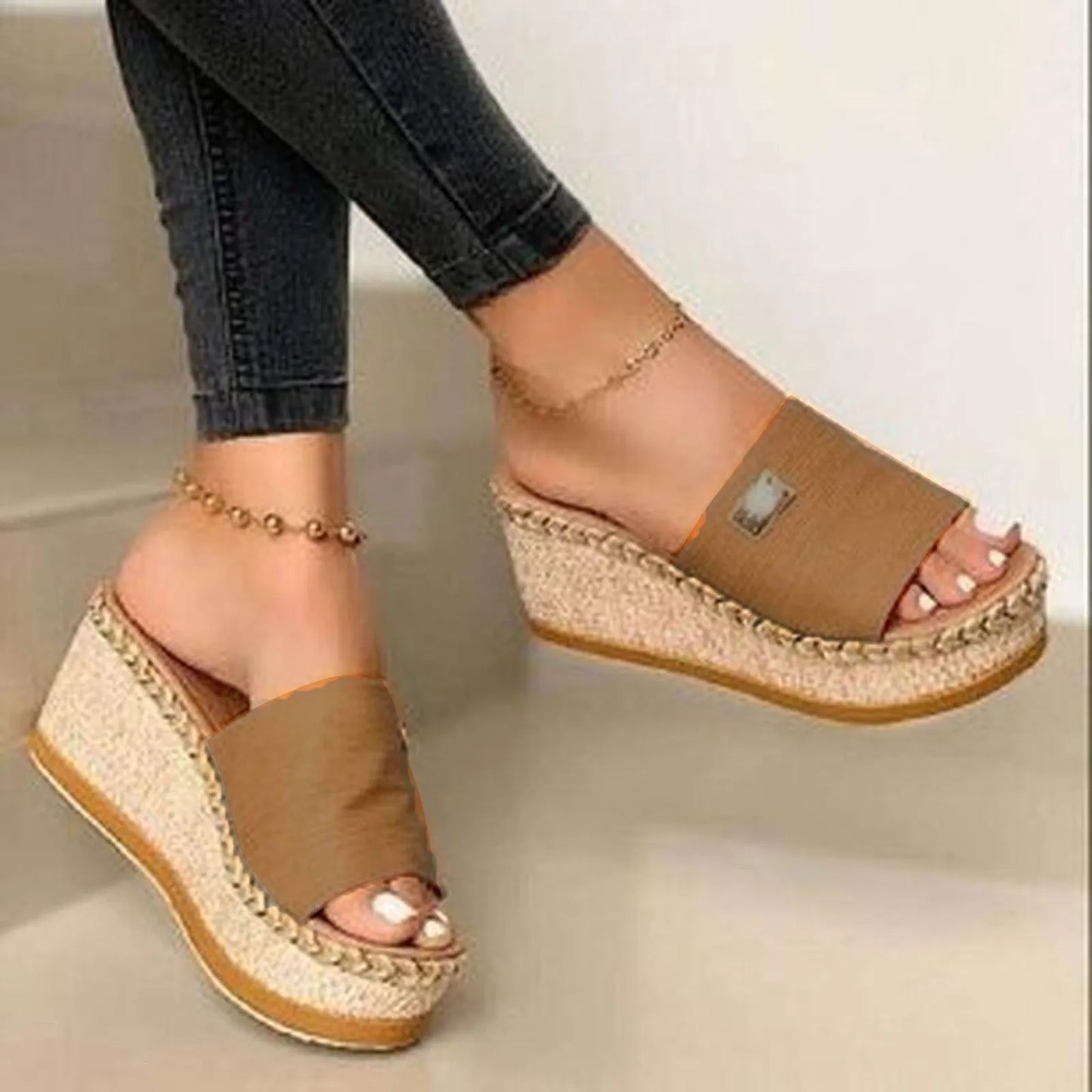 Sandals - Women'S Platform Sandals, Wedge Heel, Straps, Summer Beach Fashion Sapatos Femininos босоножки летние Sandalias