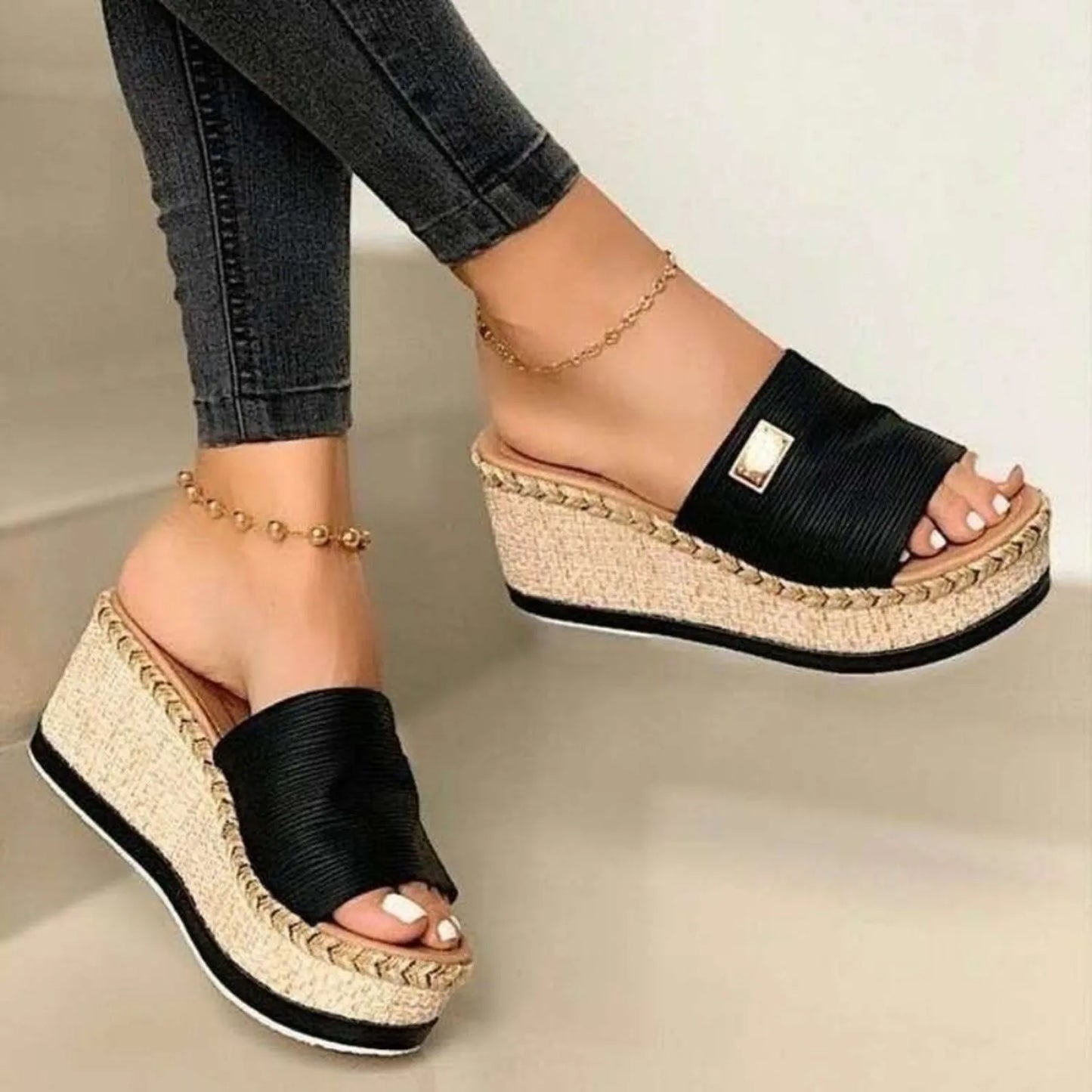 Sandals - Women'S Platform Sandals, Wedge Heel, Straps, Summer Beach Fashion Sapatos Femininos босоножки летние Sandalias