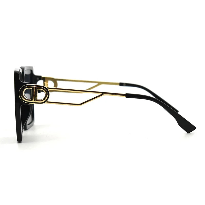 Trendy Oversized Square Sunglasses Women Fashion Classic D Shape Vintage Sun Glasses For Men Retro Shades Eyewear UV400