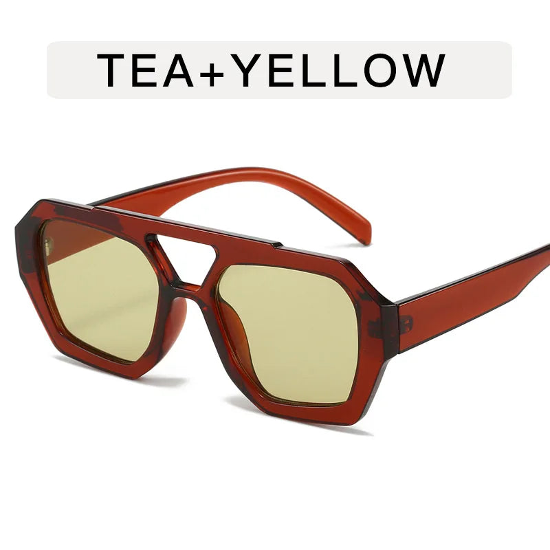 Small Frame Irregular Sunglasses Woman Brand Designer Fashion Luxury Sun Glasses Female Vintage Hollow Leopard Oculos De Sol