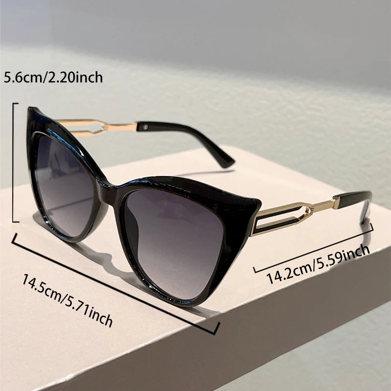 KAMMPT Cat Eye Sunglasses Women 2025 New Fashion Vintage Multicolor Casual Sun Glasses Trendy Luxury Brand Design Decor Shades