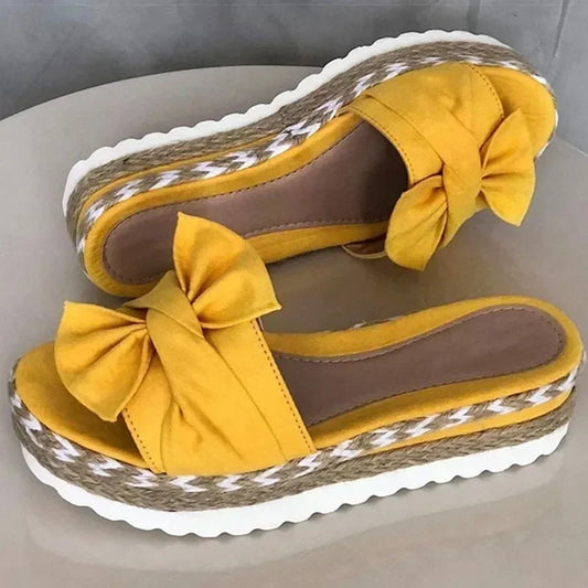 Women Heels Sandals with Wedges Shoes Woman Flower Platform Slippers Summer New Female Elegant Summer Shoes