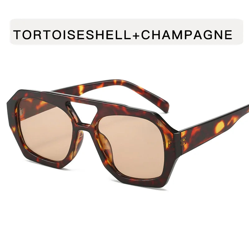 Small Frame Irregular Sunglasses Woman Brand Designer Fashion Luxury Sun Glasses Female Vintage Hollow Leopard Oculos De Sol