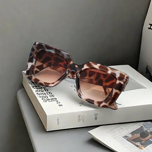 New Vintage Sunglasses Women Men Square Big Frame Sun Glasses Female Brand Designer Retro Shades Fashion Cat Eye Oculos De Sol ﻿